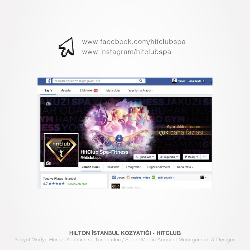 138 taner ugan portfolyo hilton istanbul kozyatagi hitclub spa fitnes facebook icerik yonetimi